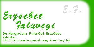 erzsebet faluvegi business card