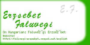 erzsebet faluvegi business card